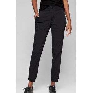 Athleta Black Nylon Trekkie Jogger 2.0 Pants UPF 50+ Outdoor Hiking Short Petite